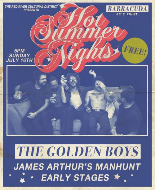 the early stages the golden boys james arthurs manhunt july 16 2017 barracuda austin poster